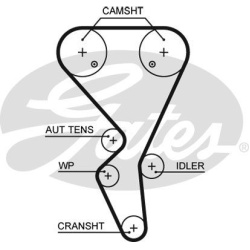 paskirstymo diržas PowerGrip™
                                GATES                                                5581XS,