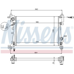 Aušinimo radiatorius
                                NISSENS                                630743, NISSENS, 630743, auto de