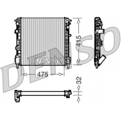 Aušinimo radiatorius
                                DENSO                                                DRM23014, DENSO, D