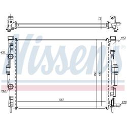 Aušinimo radiatorius
NISSENS 63764, NISSENS,