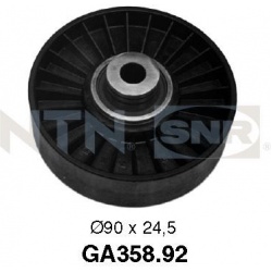 kreipiantysis skriemulys, V formos rumbuotas diržas
                                SNR                                     