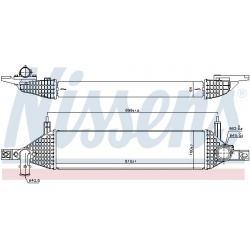 tarpinis suslėgto oro aušintuvas, kompresorius ** FIRST FIT **
                                NISSENS                     