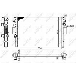 Aušinimo radiatorius
                                NRF                                                53614A, NRF, 53614A,