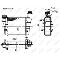 tarpinis suslėgto oro aušintuvas, kompresorius
                                NRF                                30251, NR