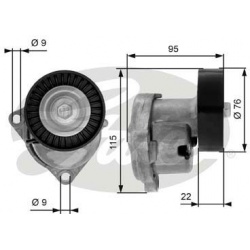 diržo įtempiklis, V formos rumbuotas diržas DriveAlign™
                                GATES                           