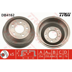 stabdžių būgnas
                                TRW                                                DB4162, TRW, DB4162, au