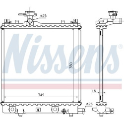Aušinimo radiatorius
                                NISSENS                                                64175A, NISSENS,