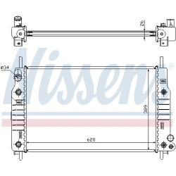 Aušinimo radiatorius
NISSENS 62105, NISSENS,