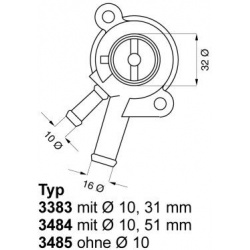 termostatas, aušinimo skystis
                                BorgWarner (Wahler)                                           