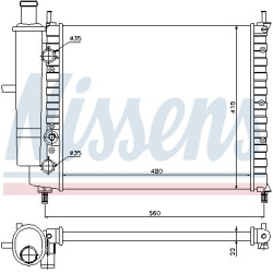 Aušinimo radiatorius
NISSENS 61779, NISSENS,
