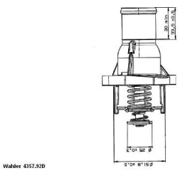 termostatas, aušinimo skystis
                                BorgWarner (Wahler)                                           