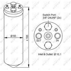 džiovintuvas, oro kondicionierius
                                NRF                                                33184, 