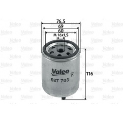 kuro filtras
                                VALEO                                                587703, VALEO, 587703, auto