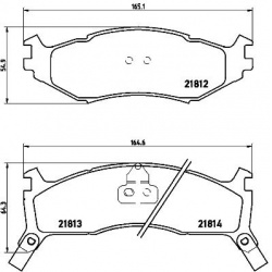 stabdžių trinkelių rinkinys, diskinis stabdys PRIME LINE
                                BREMBO                           
