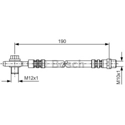 stabdžių žarnelė
                                BOSCH                                                1987476719, BOSCH, 