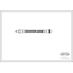 stabdžių žarnelė
                                CORTECO                                                19018893, CORTECO