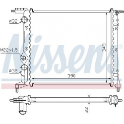 Aušinimo radiatorius
                                NISSENS                                                639271, NISSENS,