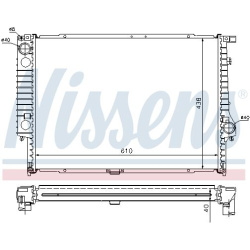 Aušinimo radiatorius
                                NISSENS                                                60596A, NISSENS,