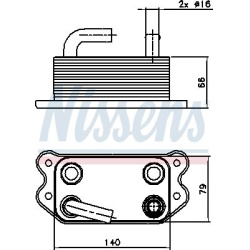 Aušintuvas tepalo
                                NISSENS                                90738, NISSENS, 90738, auto detalė