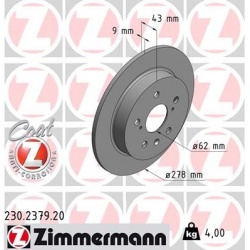 Stabdžių diskas COAT Z
ZIMMERMANN 230.2379.2