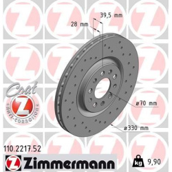 stabdžių diskas (1vnt) SPORT Z
                                ZIMMERMANN                                110.2217.52, Nenur