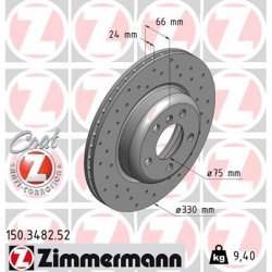 stabdžių diskas (1vnt) SPORT Z
                                ZIMMERMANN                                150.3482.52, Nenur