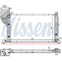Aušinimo radiatorius
                                NISSENS                                                62685A, NISSENS,