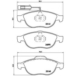 stabdžių trinkelių rinkinys, diskinis stabdys PRIME LINE
                                BREMBO                           