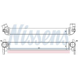 tarpinis suslėgto oro aušintuvas, kompresorius ** FIRST FIT **
                                NISSENS                     