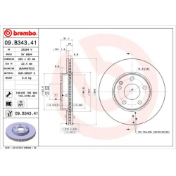 stabdžių diskas (1vnt) PRIME LINE - UV Coated
BREMBO