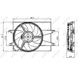 ventiliatorius, radiatoriaus
                                NRF                                                47006, NRF, 4