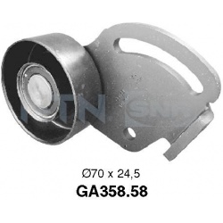 įtempiklio skriemulys, V formos rumbuotas diržas
                                SNR                                       