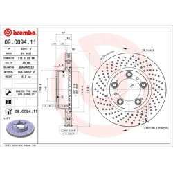 stabdžių diskas (1vnt) PRIME LINE - UV Coated
                                BREMBO                                       