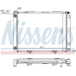 Aušinimo radiatorius
NISSENS 62734A, NISSENS,