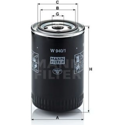 alyvos filtras
                                MANN-FILTER                                                W940/1, MANN-FILTER