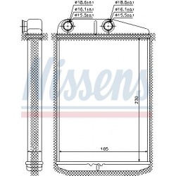 šilumokaitis, salono šildymas
                                NISSENS                                                73989,
