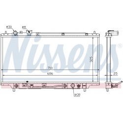Aušinimo radiatorius
                                NISSENS                                                62384, NISSENS, 