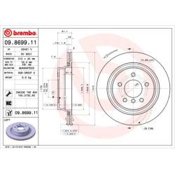 stabdžių diskas (1vnt) PRIME LINE - UV Coated
                                BREMBO                                       