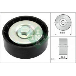 kreipiantysis skriemulys, V formos rumbuotas diržas
                                INA                                     