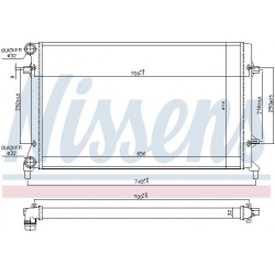 Aušinimo radiatorius
                                NISSENS                                                65305, NISSENS, 