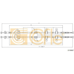 trosas, stovėjimo stabdys
                                COFLE                                                17.0587, Nenu