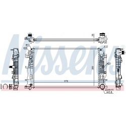 Aušinimo radiatorius
                                NISSENS                                                67156A, NISSENS,