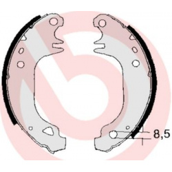 stabdžių trinkelių komplektas ESSENTIAL LINE
                                BREMBO                                       