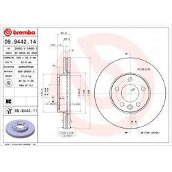 stabdžių diskas (1vnt) PRIME LINE
                                BREMBO                                                09.