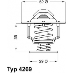 termostatas, aušinimo skystis
                                BorgWarner (Wahler)                                           