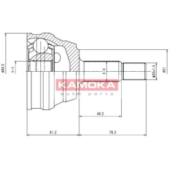 Jungčių komplektas, kardaninis velenas
KAMOKA