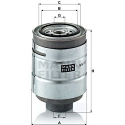 kuro filtras
                                MANN-FILTER                                                WK918X, MANN-FILTER, 