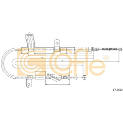 trosas, stovėjimo stabdys
                                COFLE                                                17.2612, Nenu