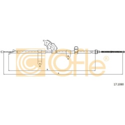 trosas, stovėjimo stabdys
                                COFLE                                                17.1080, Nenu
