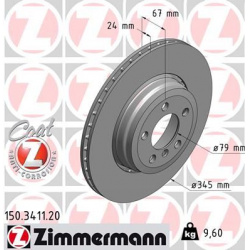 stabdžių diskas (1vnt) COAT Z
                                ZIMMERMANN                                150.3411.20, Nenuro